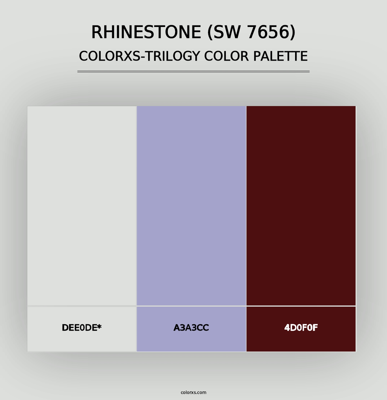 Rhinestone (SW 7656) - Colorxs Trilogy Palette