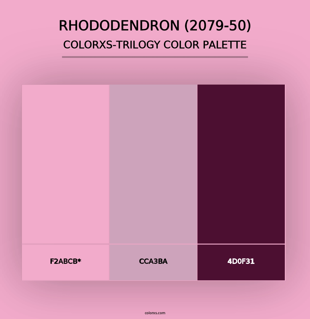 Rhododendron (2079-50) - Colorxs Trilogy Palette