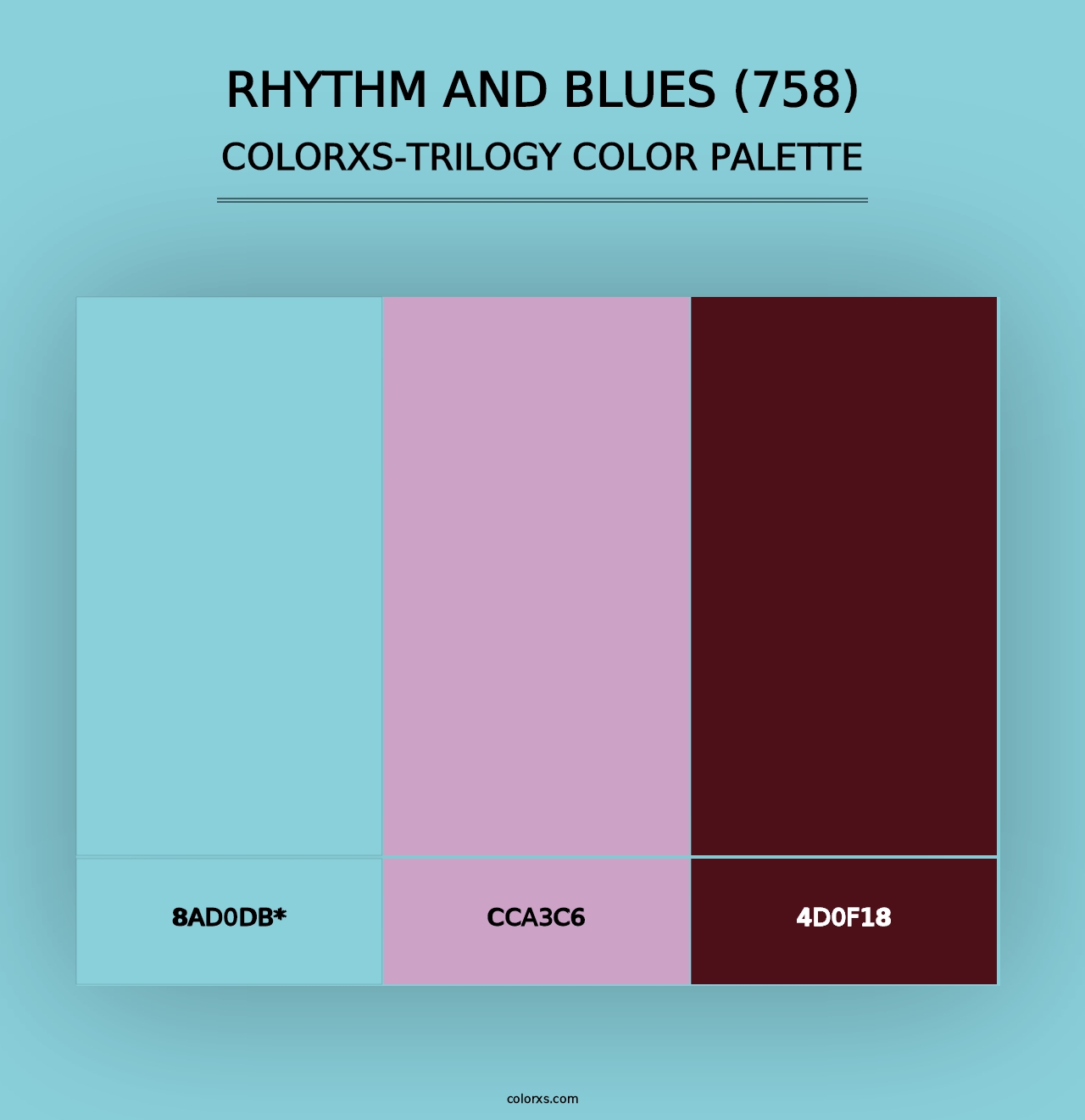 Rhythm and Blues (758) - Colorxs Trilogy Palette