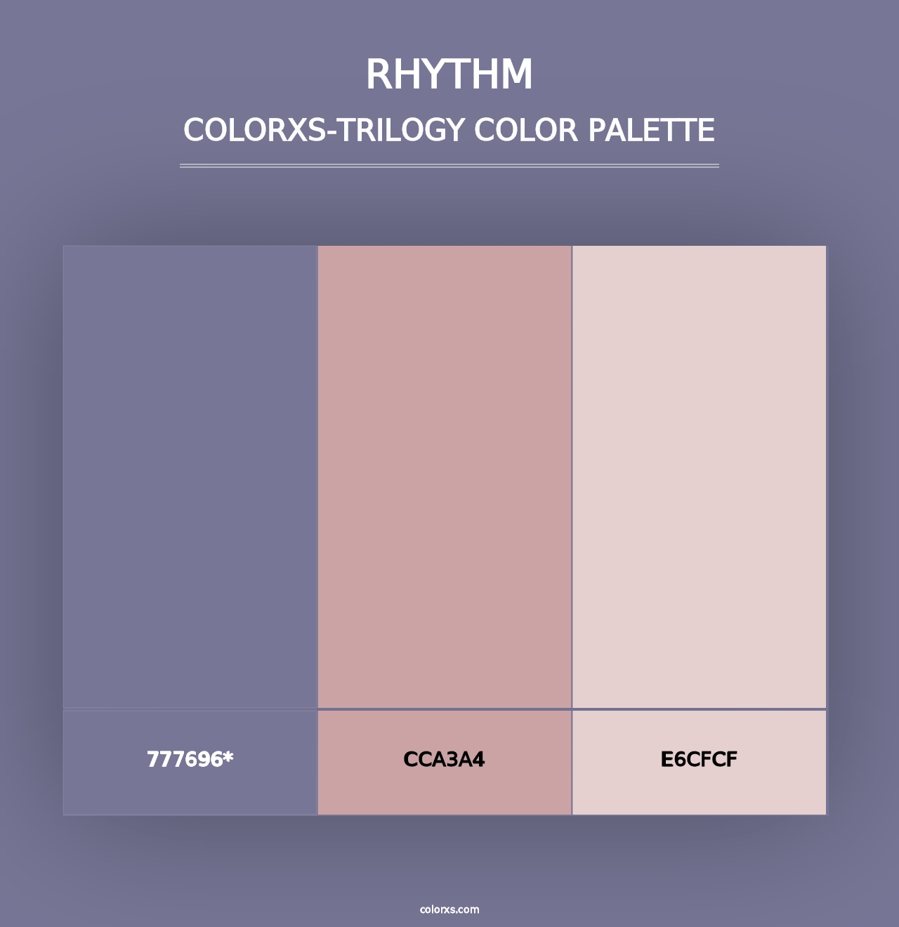 Rhythm - Colorxs Trilogy Palette