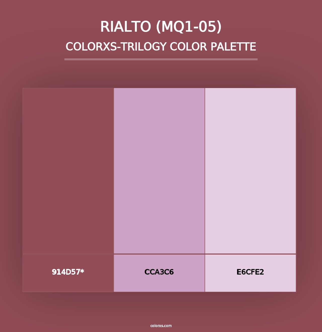 Rialto (MQ1-05) - Colorxs Trilogy Palette