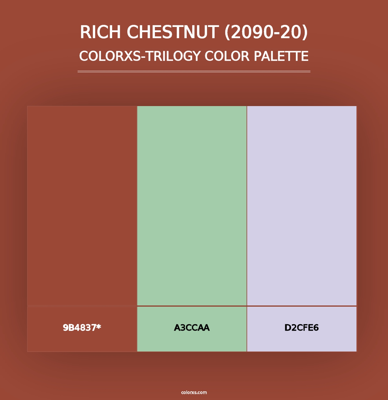 Rich Chestnut (2090-20) - Colorxs Trilogy Palette