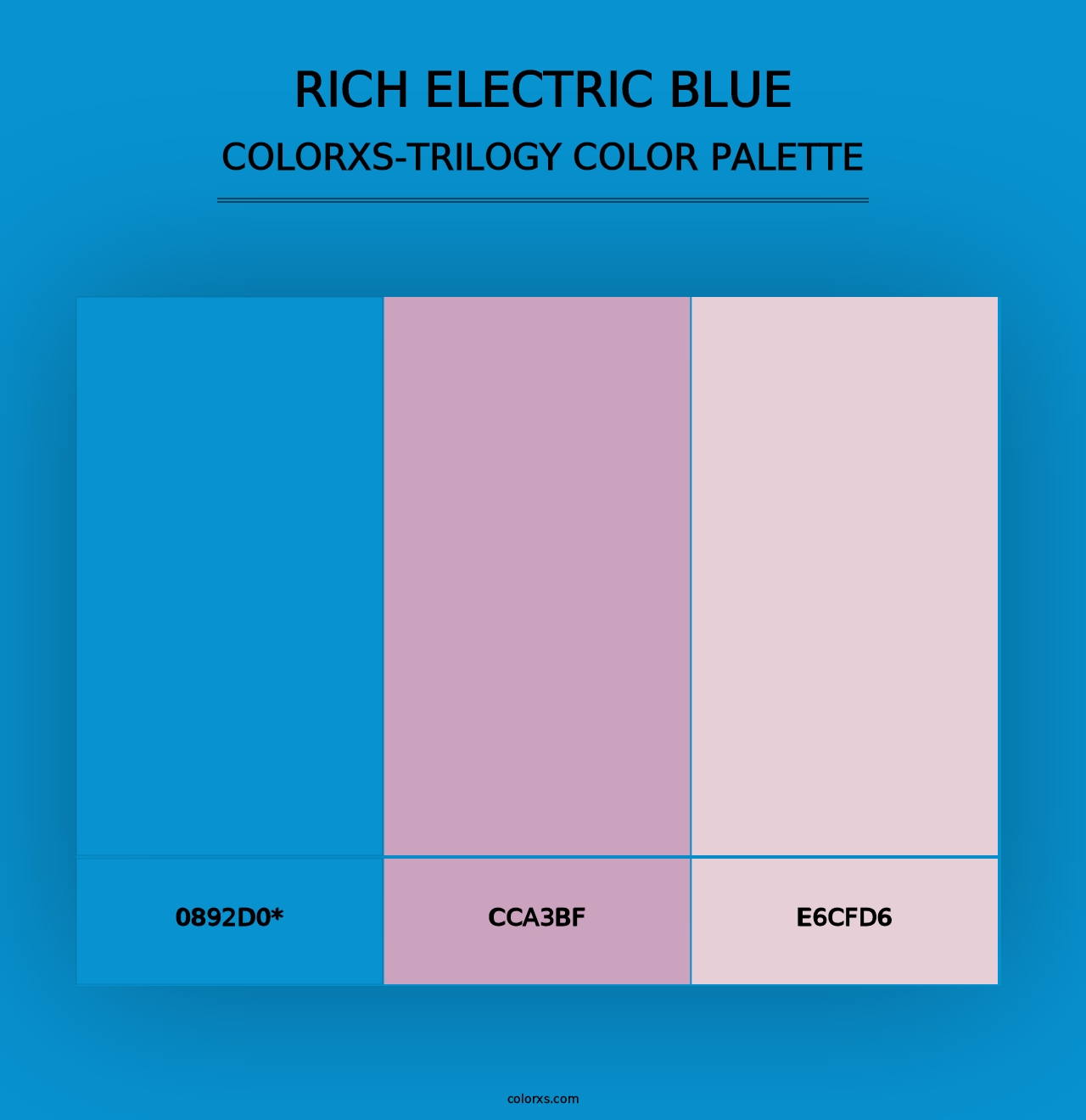 Rich Electric Blue - Colorxs Trilogy Palette