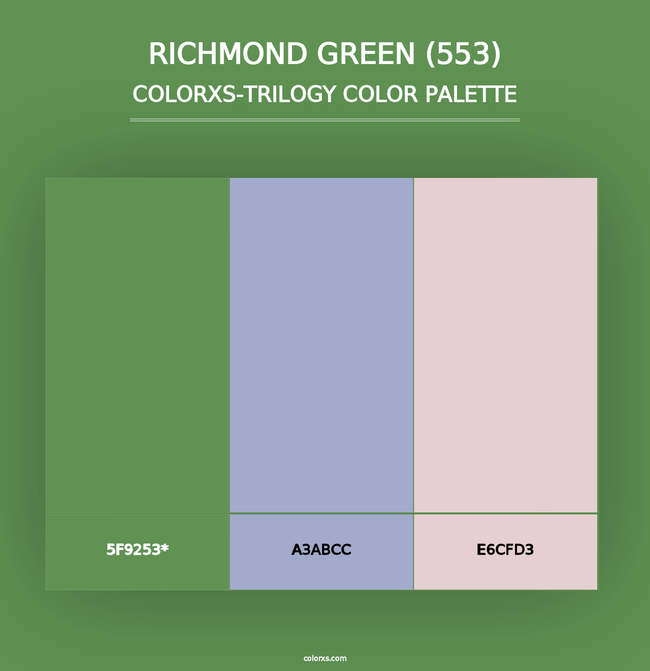 Richmond Green (553) - Colorxs Trilogy Palette