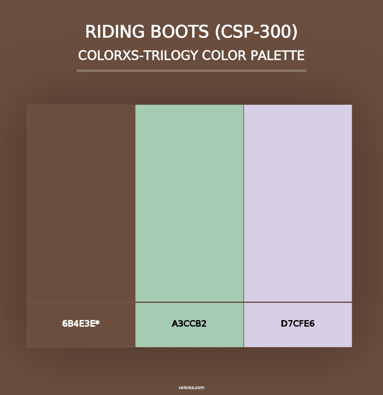 Riding Boots (CSP-300) - Colorxs Trilogy Palette