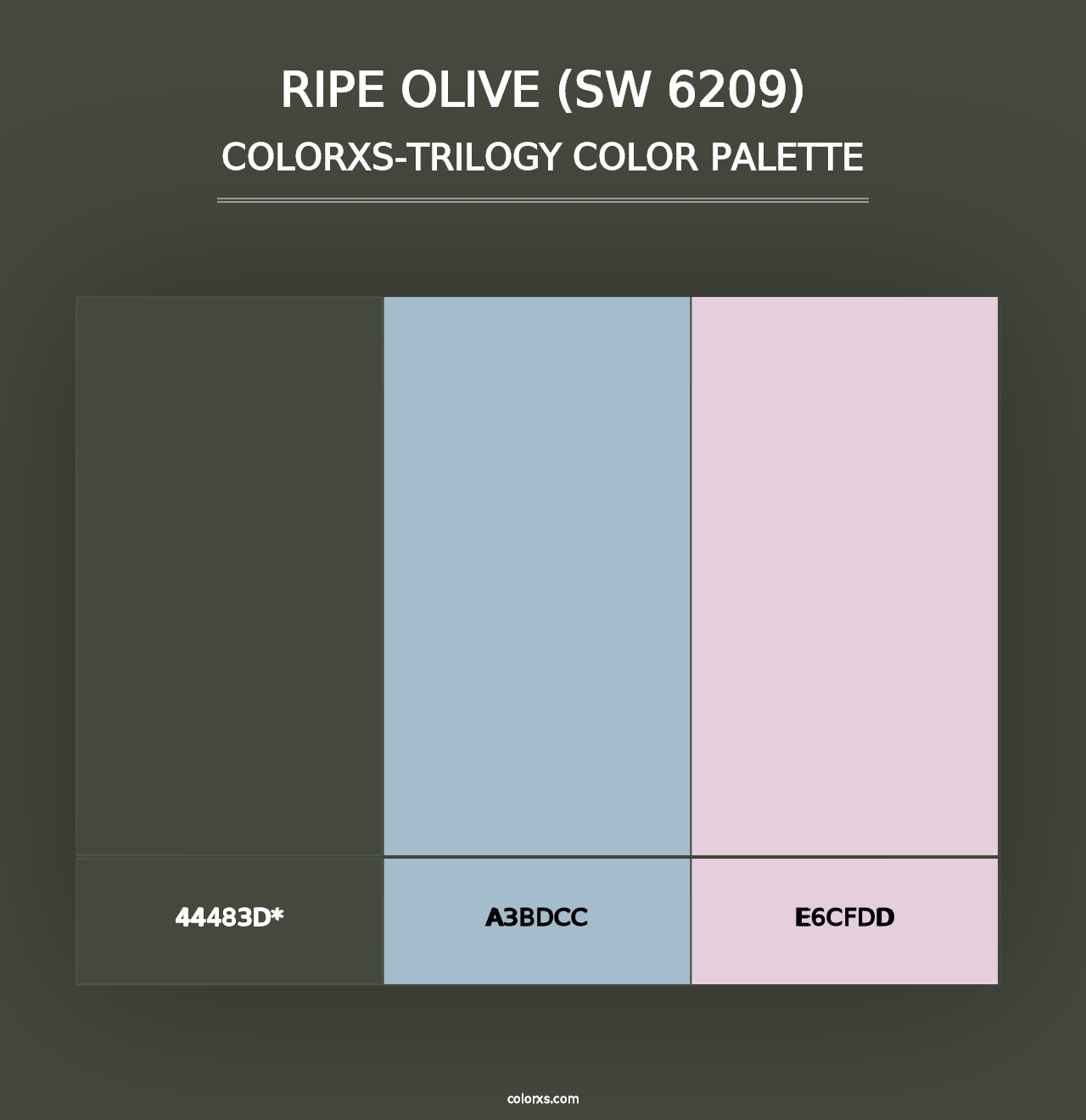 Ripe Olive (SW 6209) - Colorxs Trilogy Palette