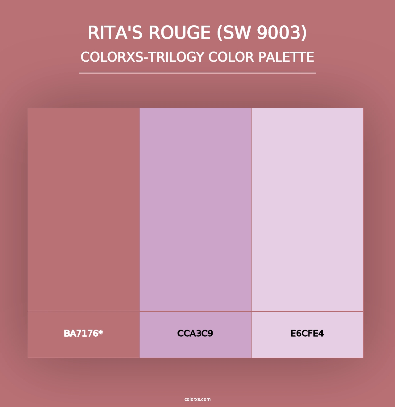 Rita's Rouge (SW 9003) - Colorxs Trilogy Palette