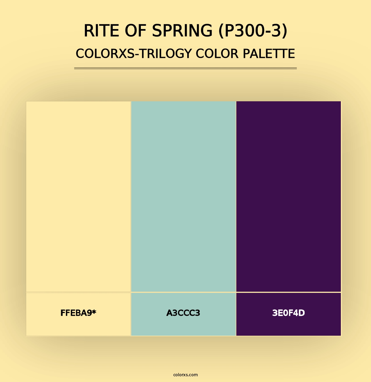 Rite Of Spring (P300-3) - Colorxs Trilogy Palette