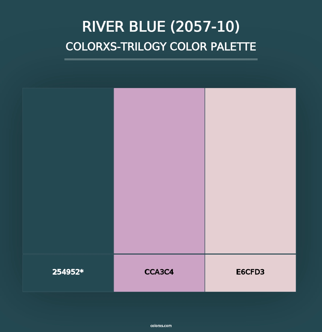 River Blue (2057-10) - Colorxs Trilogy Palette