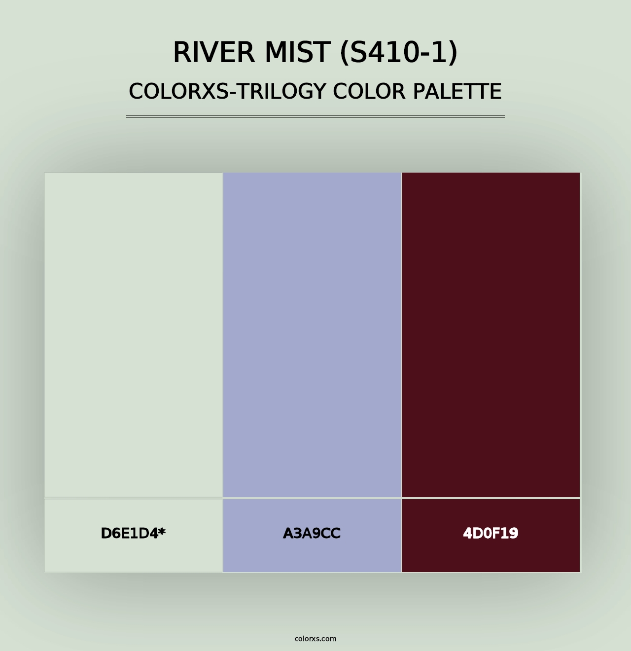 River Mist (S410-1) - Colorxs Trilogy Palette