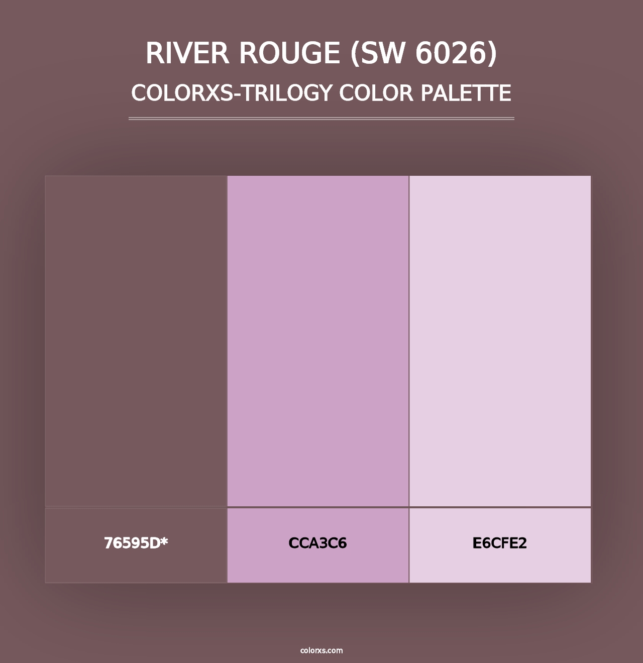 River Rouge (SW 6026) - Colorxs Trilogy Palette