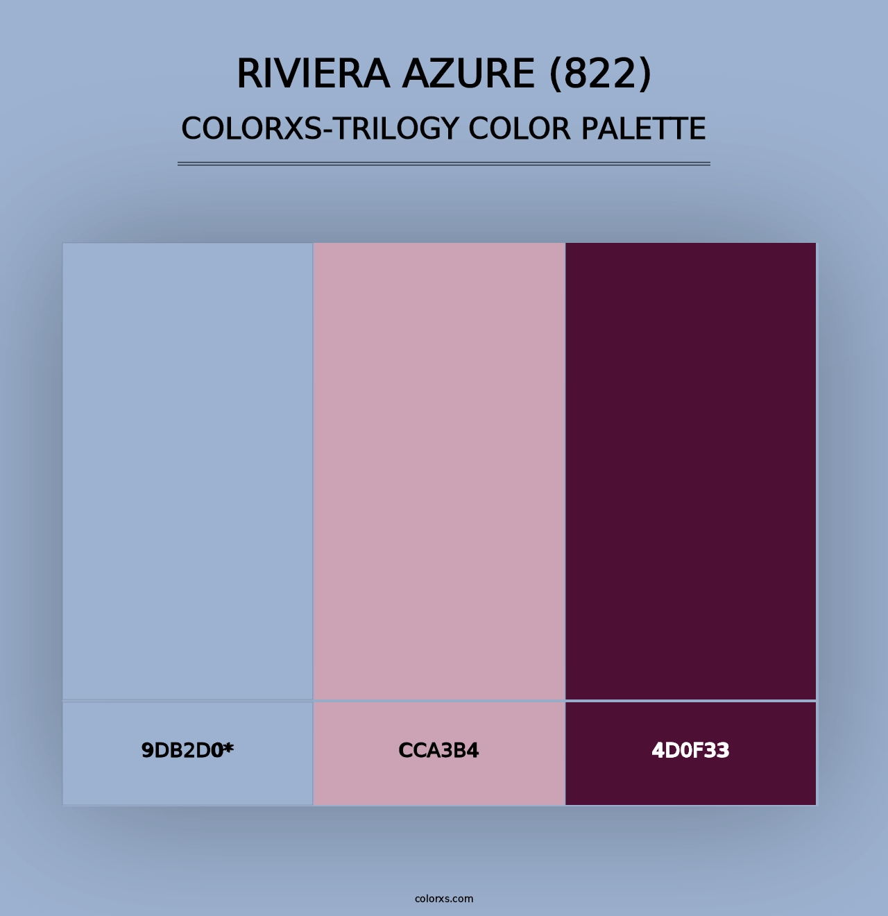 Riviera Azure (822) - Colorxs Trilogy Palette