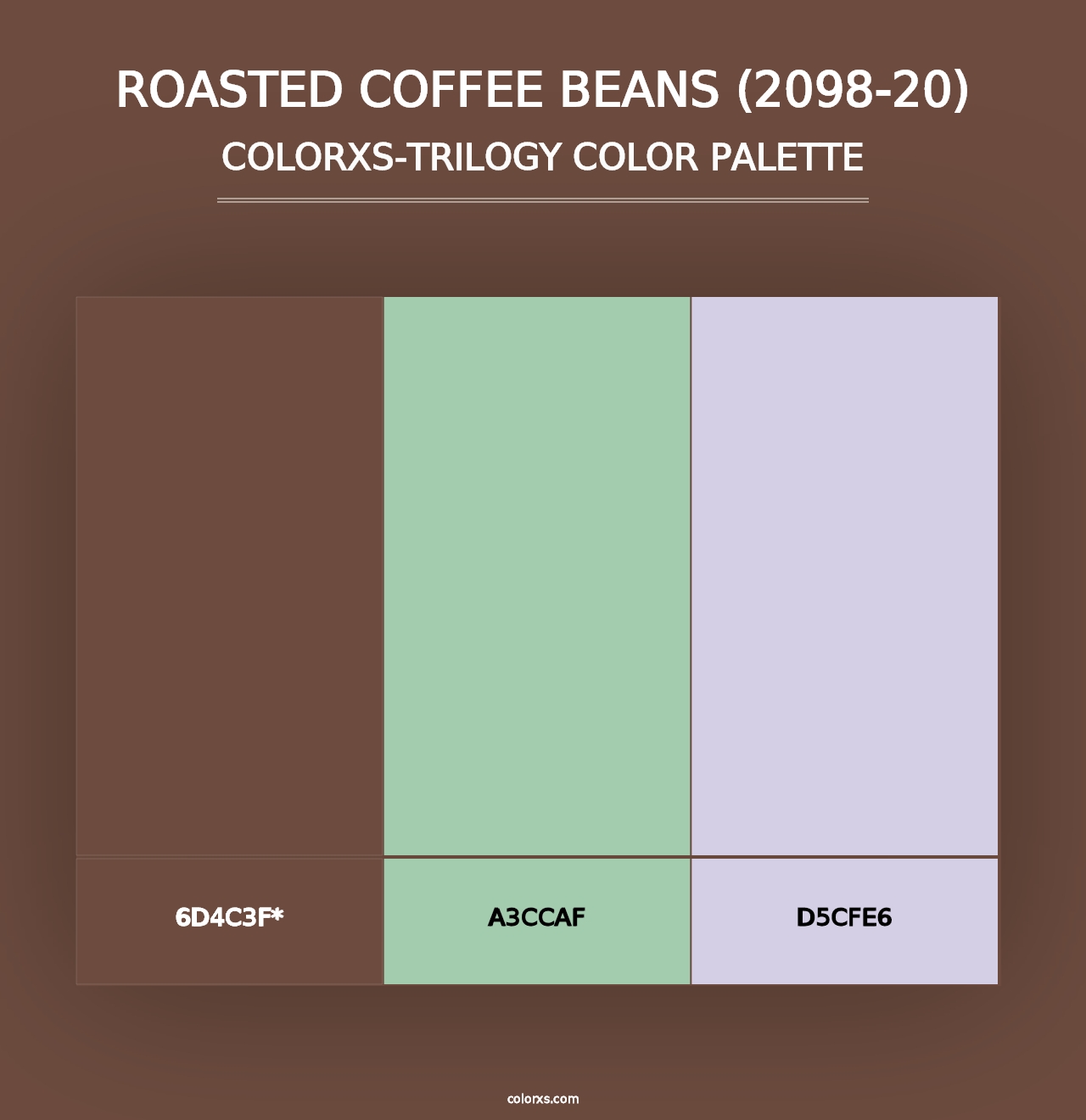 Roasted Coffee Beans (2098-20) - Colorxs Trilogy Palette