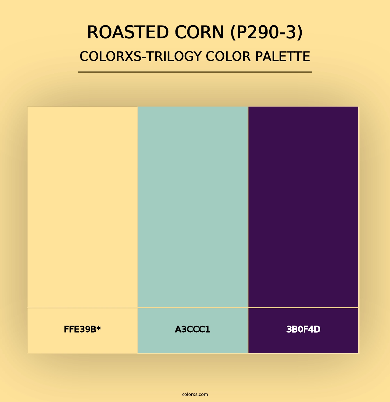 Roasted Corn (P290-3) - Colorxs Trilogy Palette