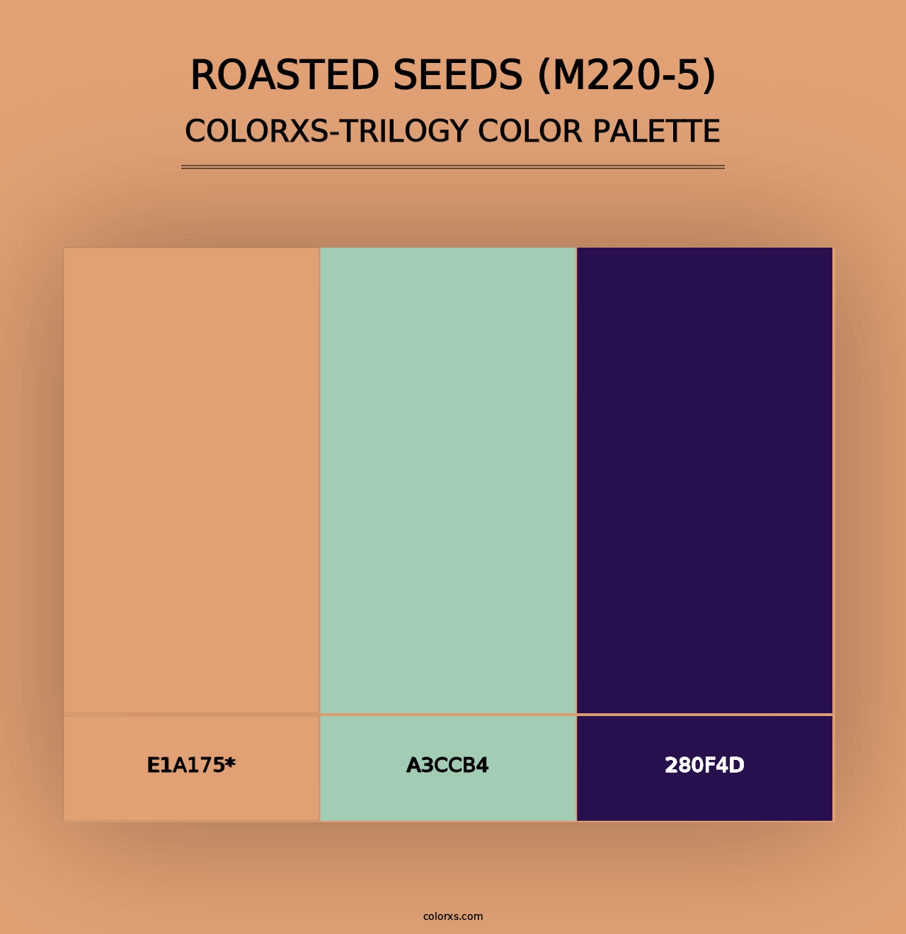 Roasted Seeds (M220-5) - Colorxs Trilogy Palette