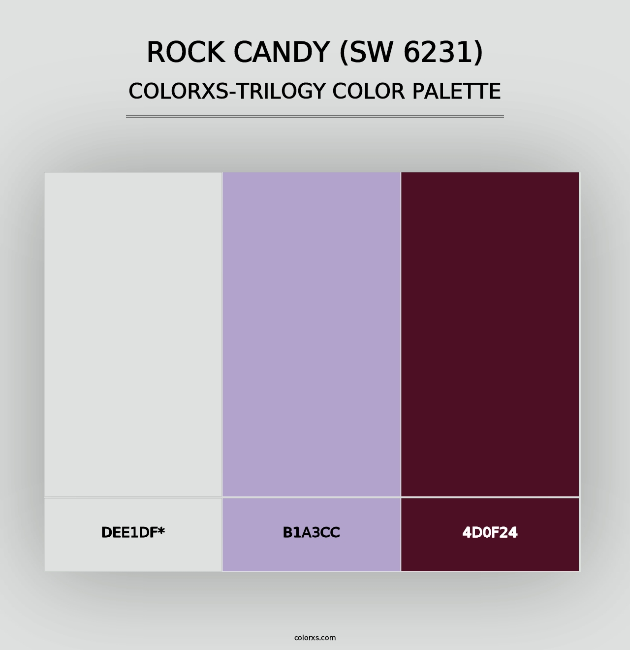 Rock Candy (SW 6231) - Colorxs Trilogy Palette