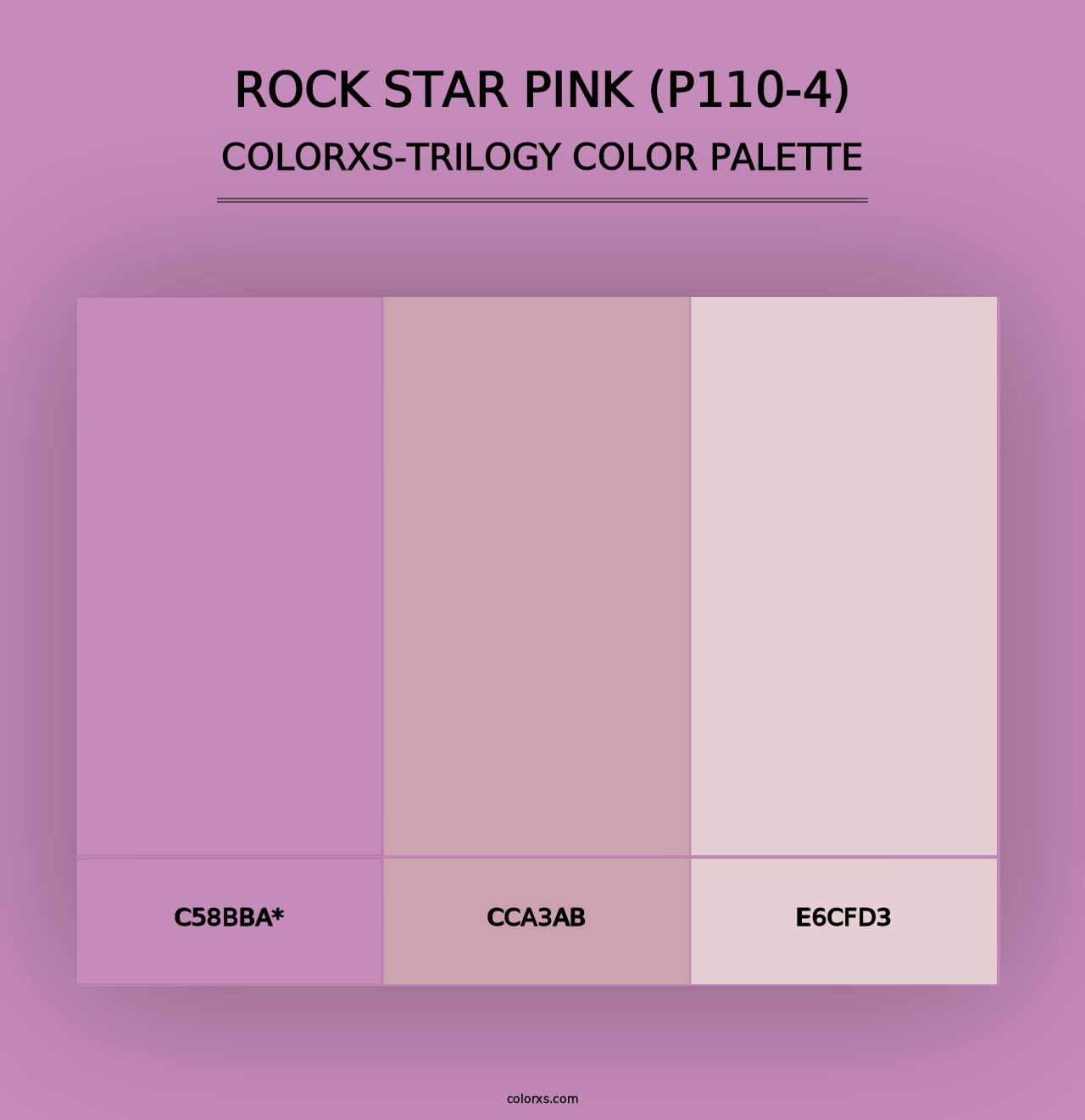 Rock Star Pink (P110-4) - Colorxs Trilogy Palette