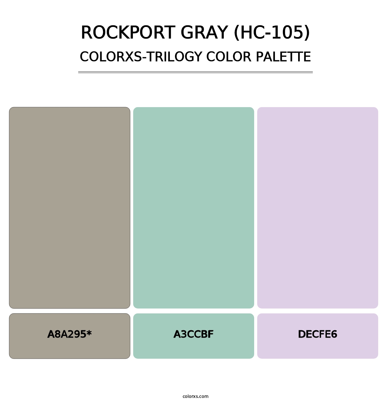 Rockport Gray (HC-105) - Colorxs Trilogy Palette