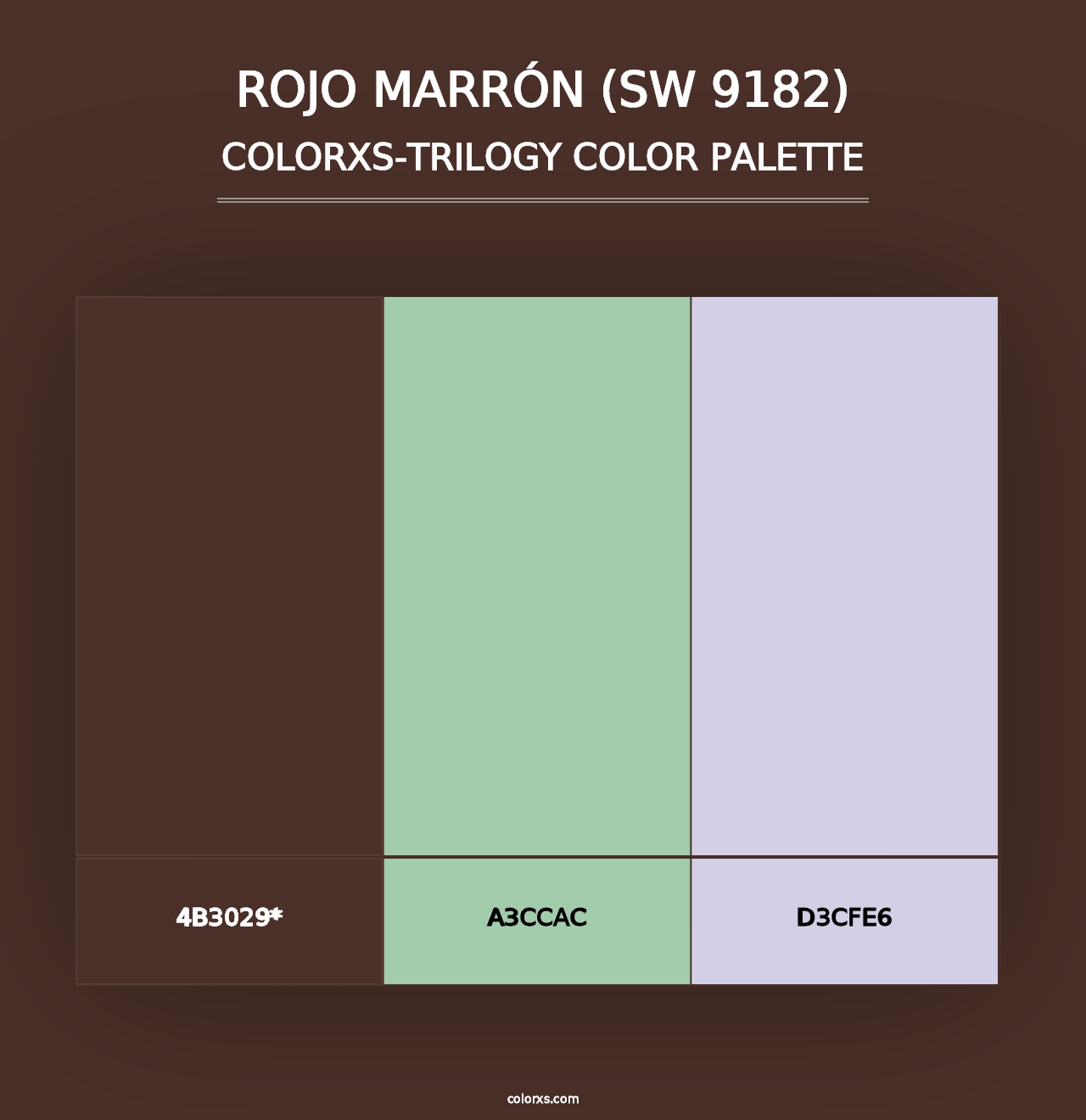 Rojo Marrón (SW 9182) - Colorxs Trilogy Palette