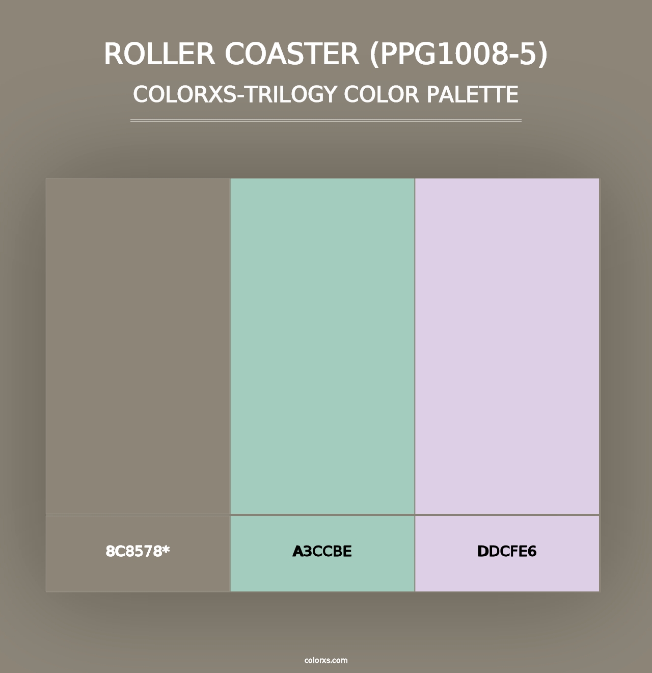 Roller Coaster (PPG1008-5) - Colorxs Trilogy Palette