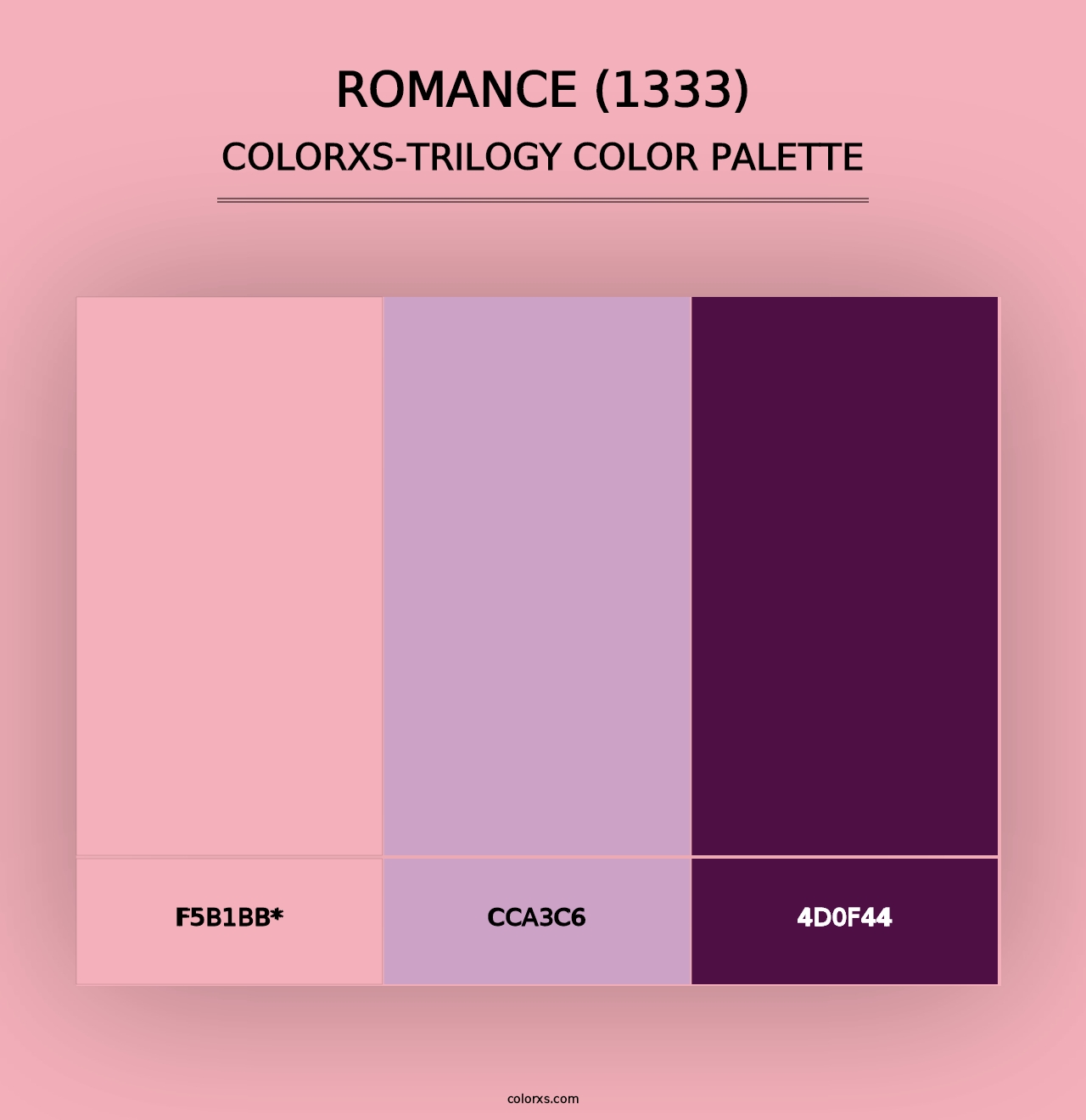 Romance (1333) - Colorxs Trilogy Palette