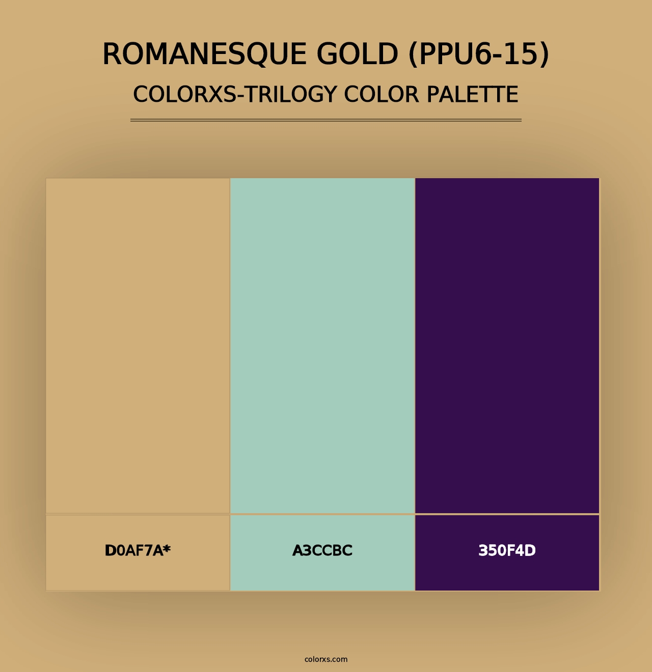 Romanesque Gold (PPU6-15) - Colorxs Trilogy Palette