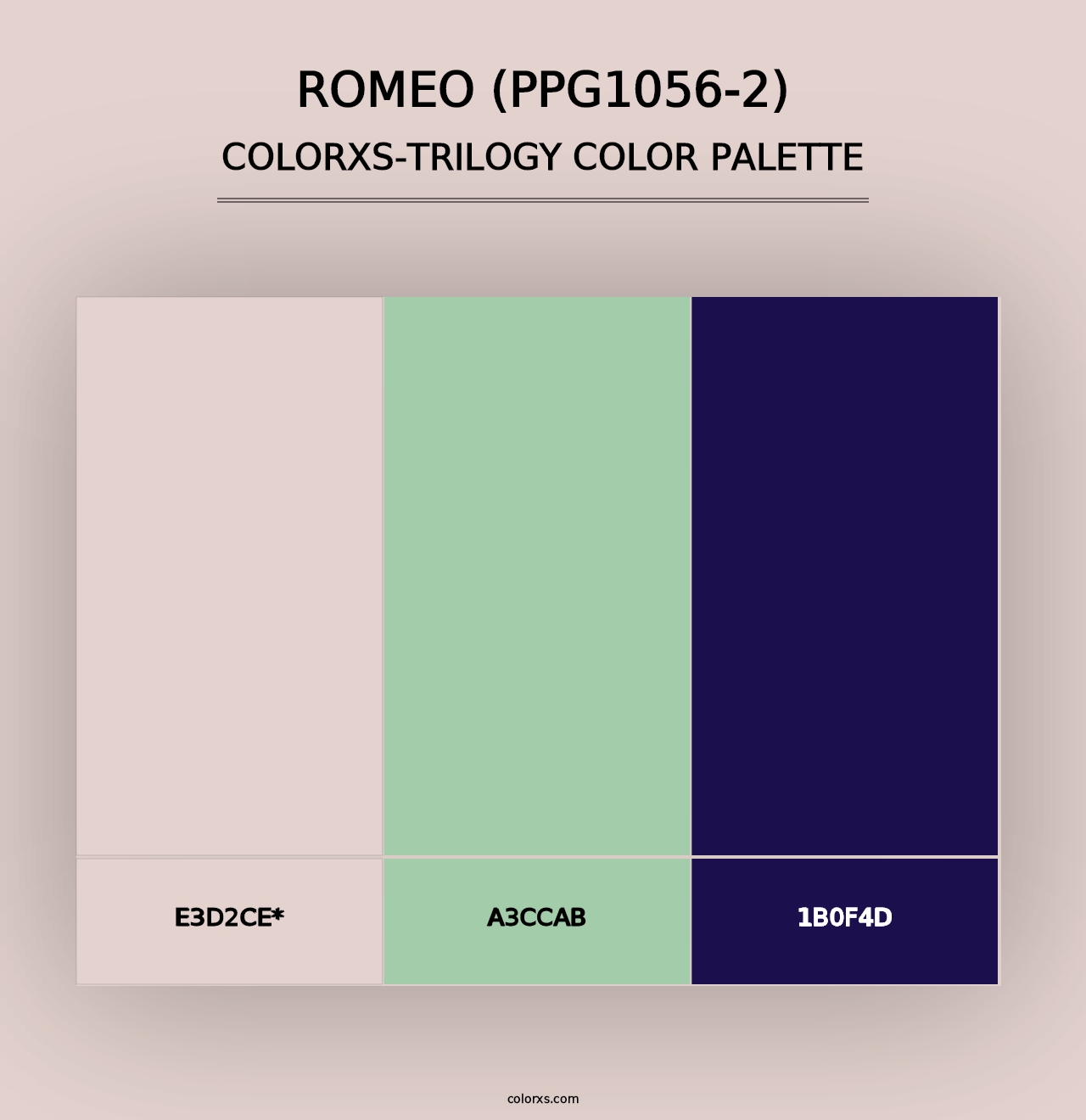 Romeo (PPG1056-2) - Colorxs Trilogy Palette