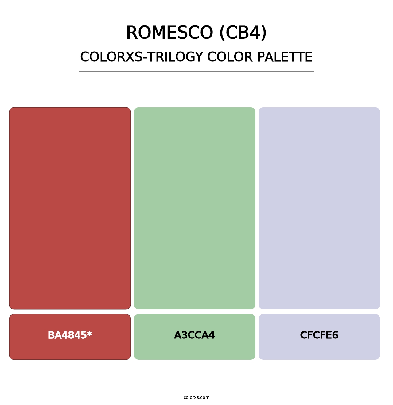 Romesco (CB4) - Colorxs Trilogy Palette