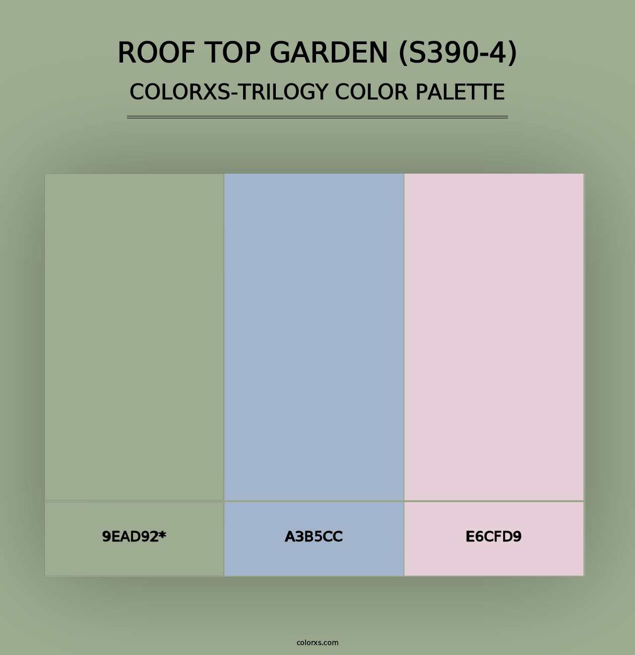 Roof Top Garden (S390-4) - Colorxs Trilogy Palette