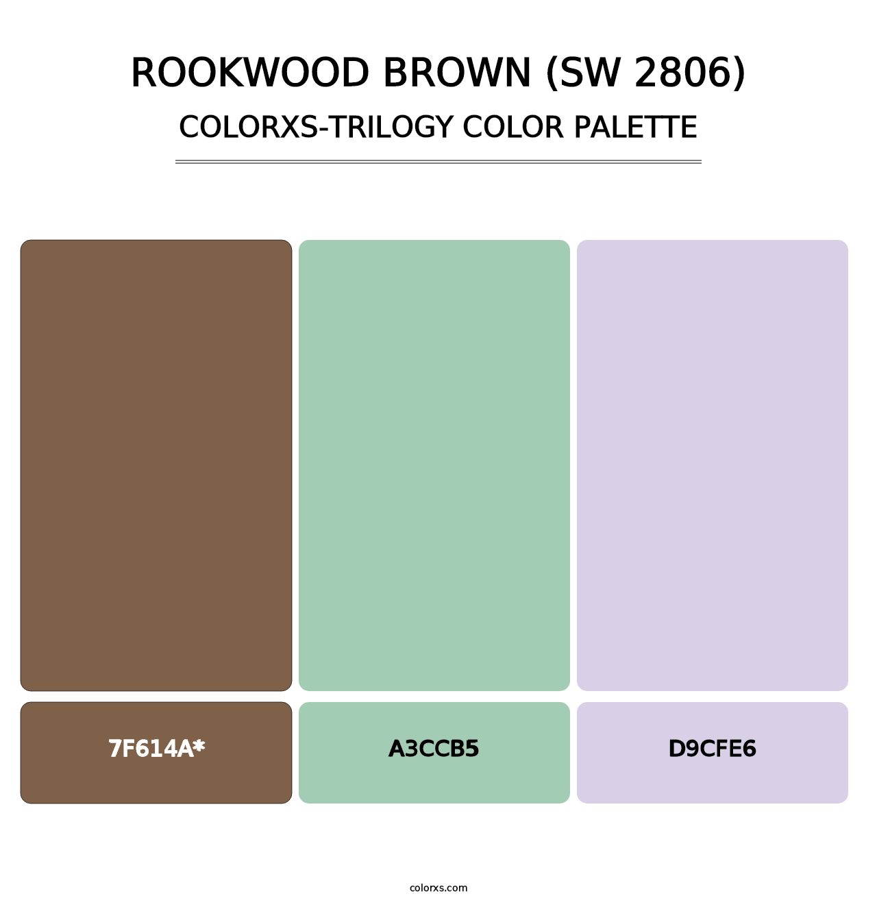 Rookwood Brown (SW 2806) - Colorxs Trilogy Palette