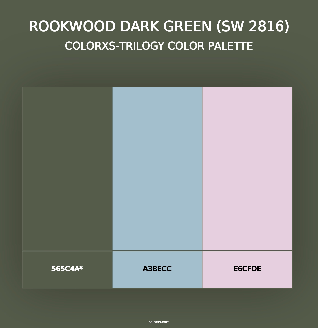 Rookwood Dark Green (SW 2816) - Colorxs Trilogy Palette