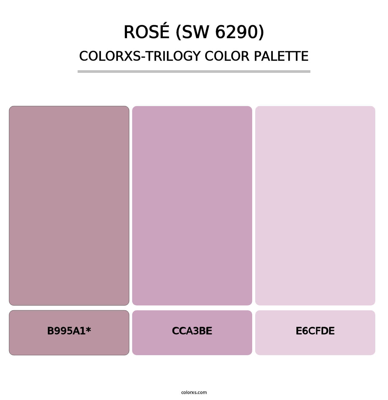 Rosé (SW 6290) - Colorxs Trilogy Palette