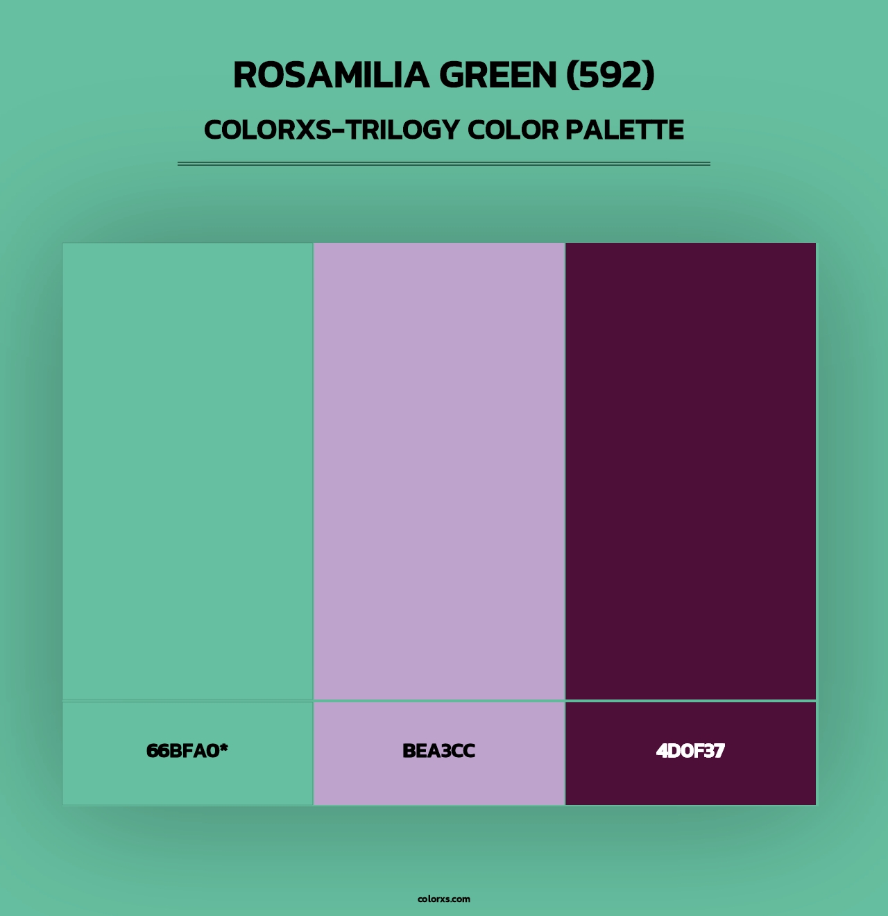 Rosamilia Green (592) - Colorxs Trilogy Palette