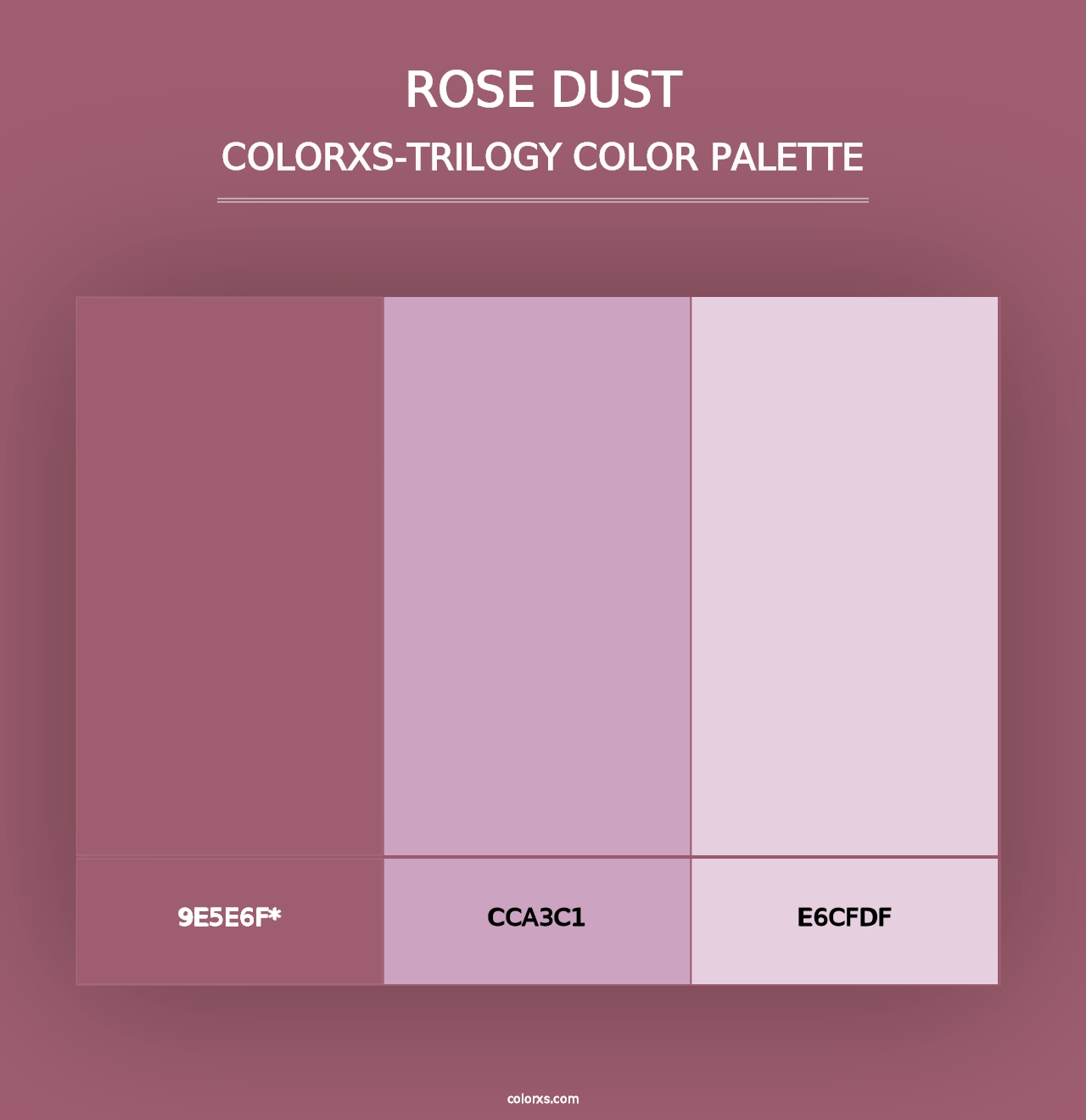 Rose Dust - Colorxs Trilogy Palette