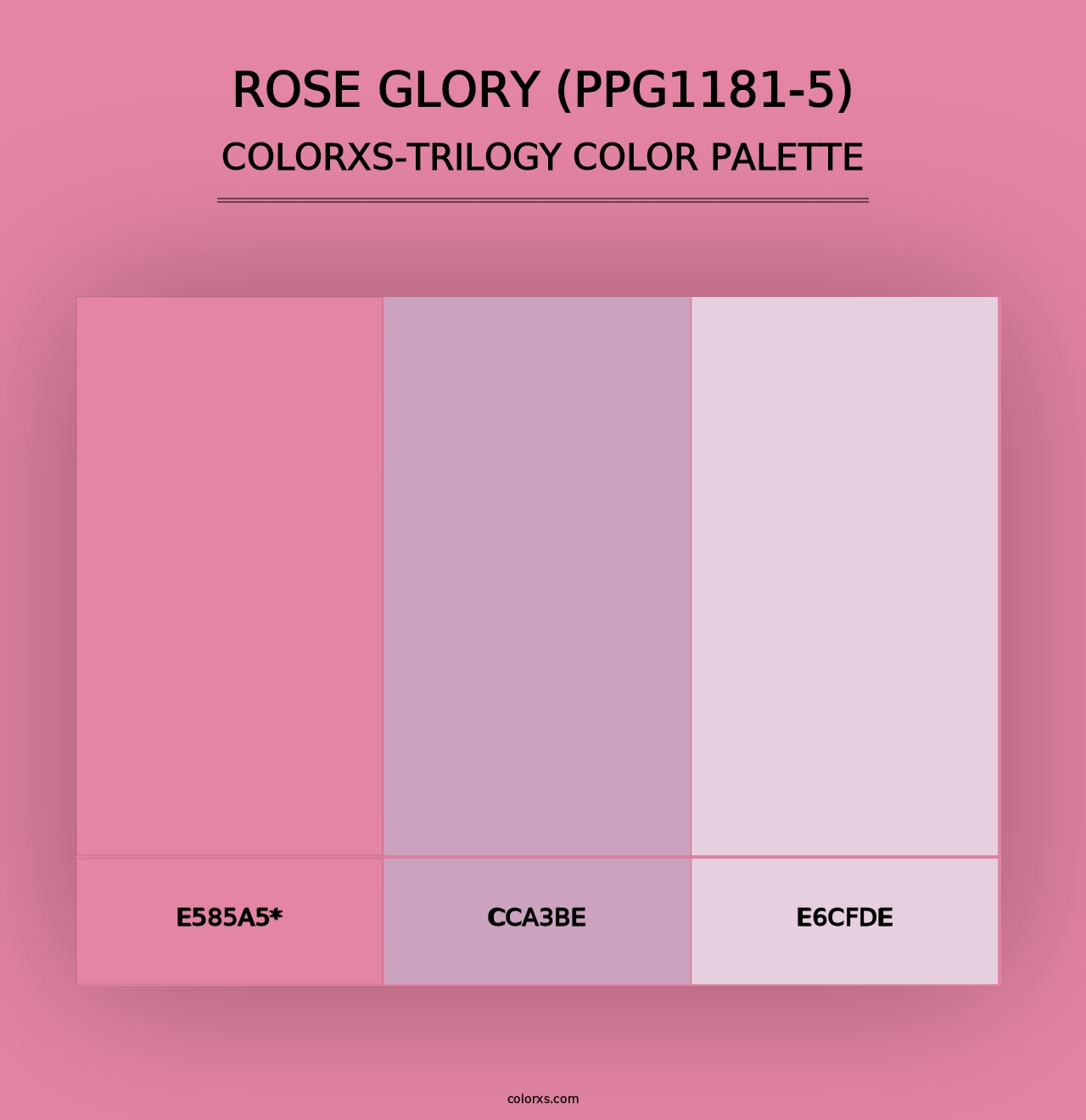 Rose Glory (PPG1181-5) - Colorxs Trilogy Palette