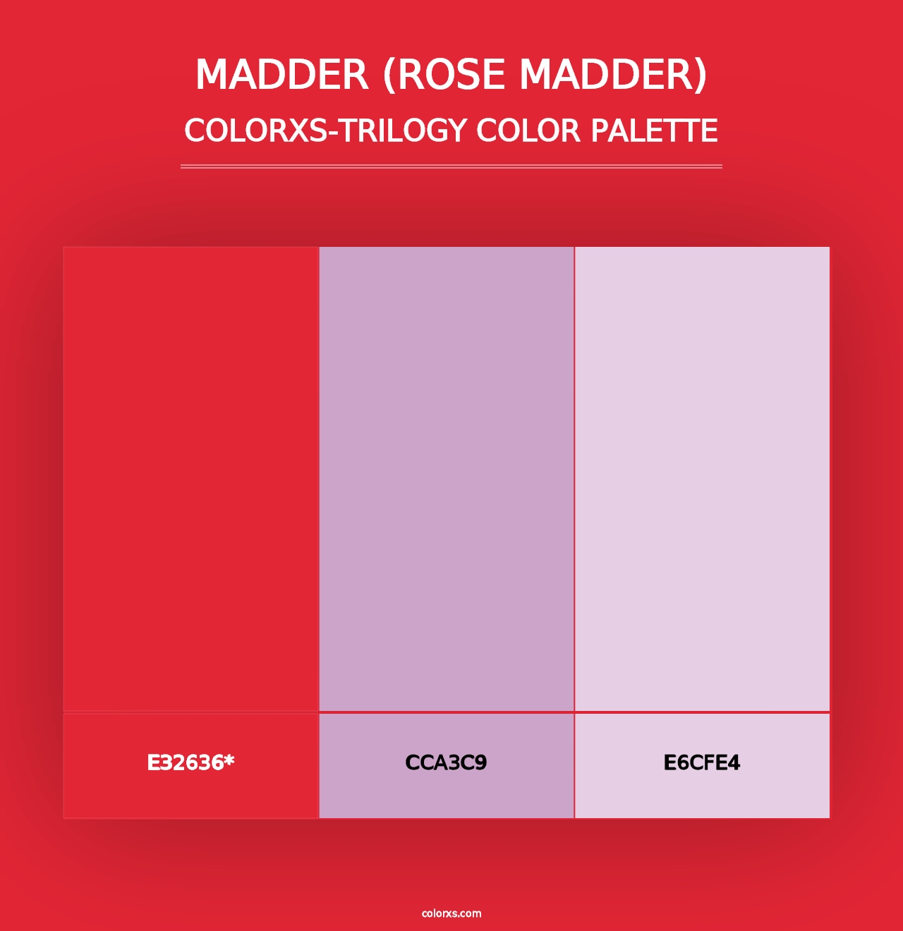 Madder (Rose Madder) - Colorxs Trilogy Palette