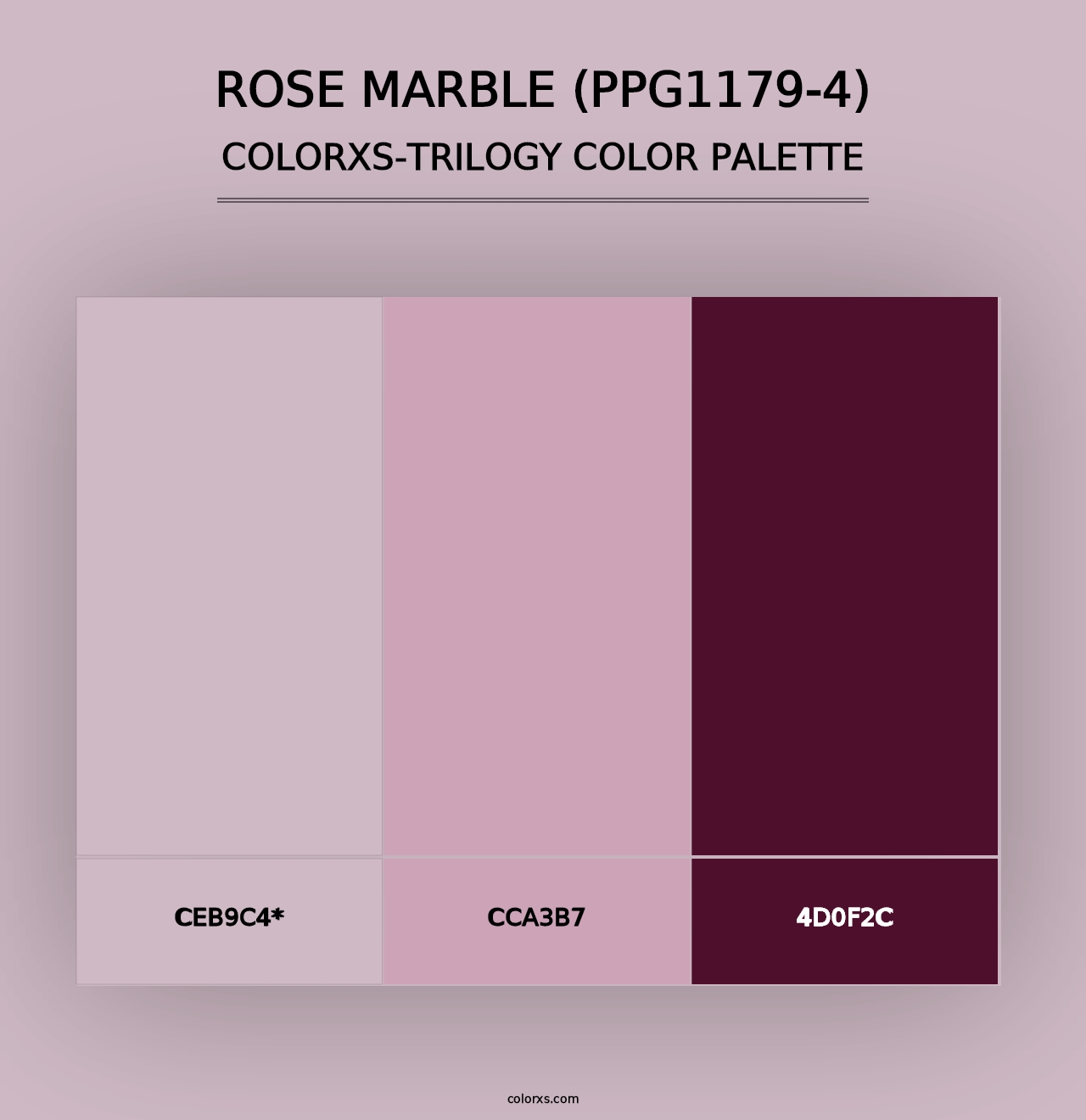 Rose Marble (PPG1179-4) - Colorxs Trilogy Palette