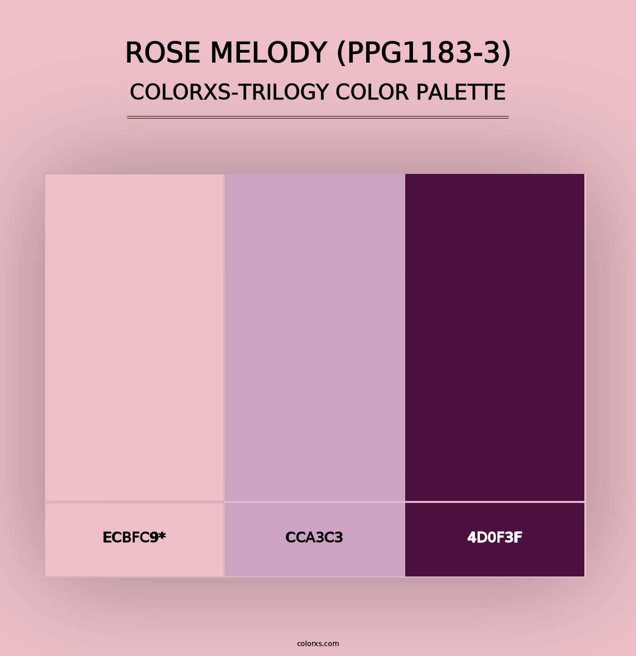 Rose Melody (PPG1183-3) - Colorxs Trilogy Palette