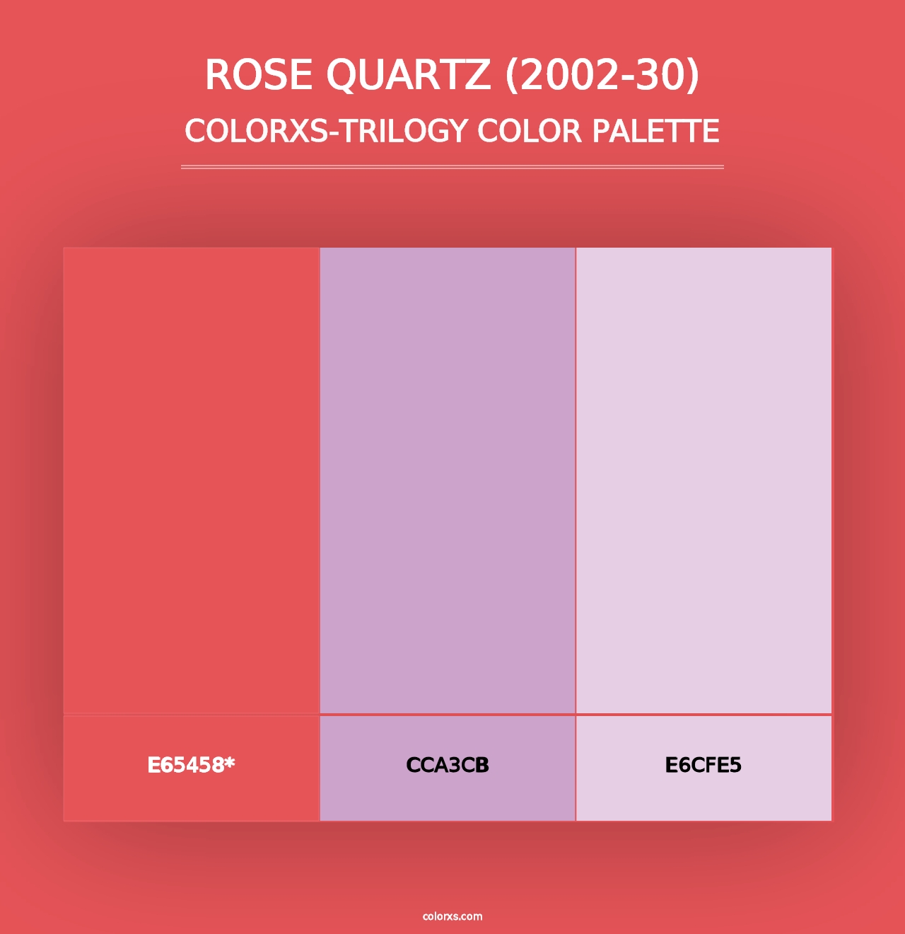 Rose Quartz (2002-30) - Colorxs Trilogy Palette