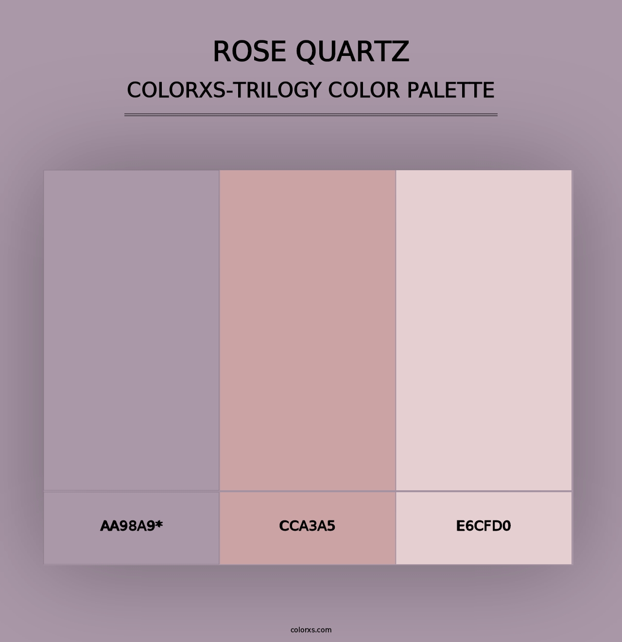 Rose quartz - Colorxs Trilogy Palette