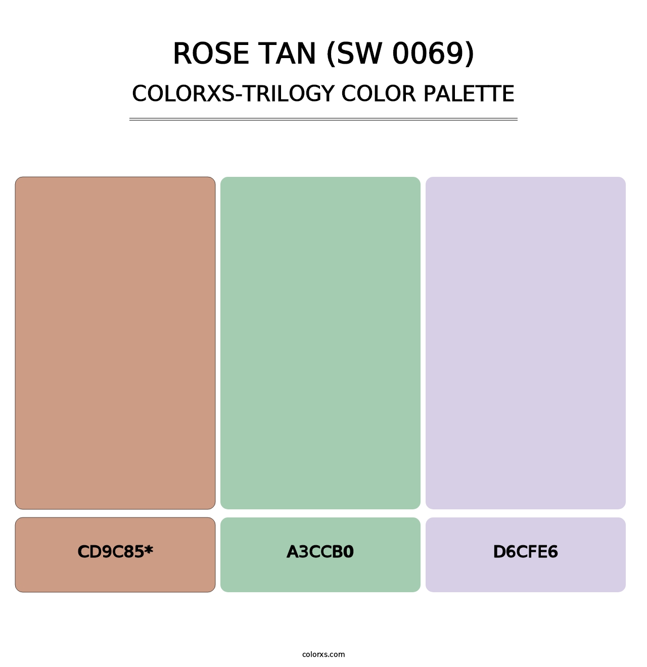 Rose Tan (SW 0069) - Colorxs Trilogy Palette