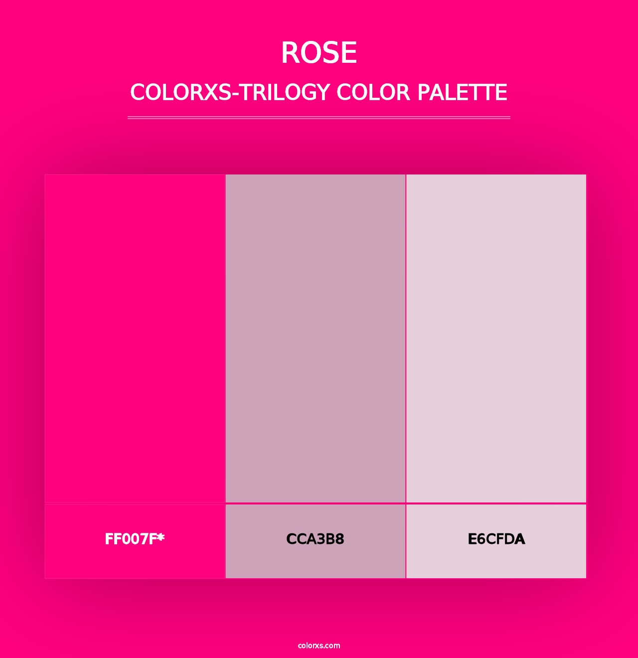 Rose - Colorxs Trilogy Palette