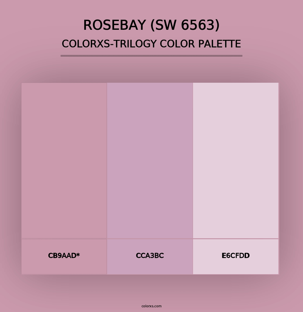 Rosebay (SW 6563) - Colorxs Trilogy Palette