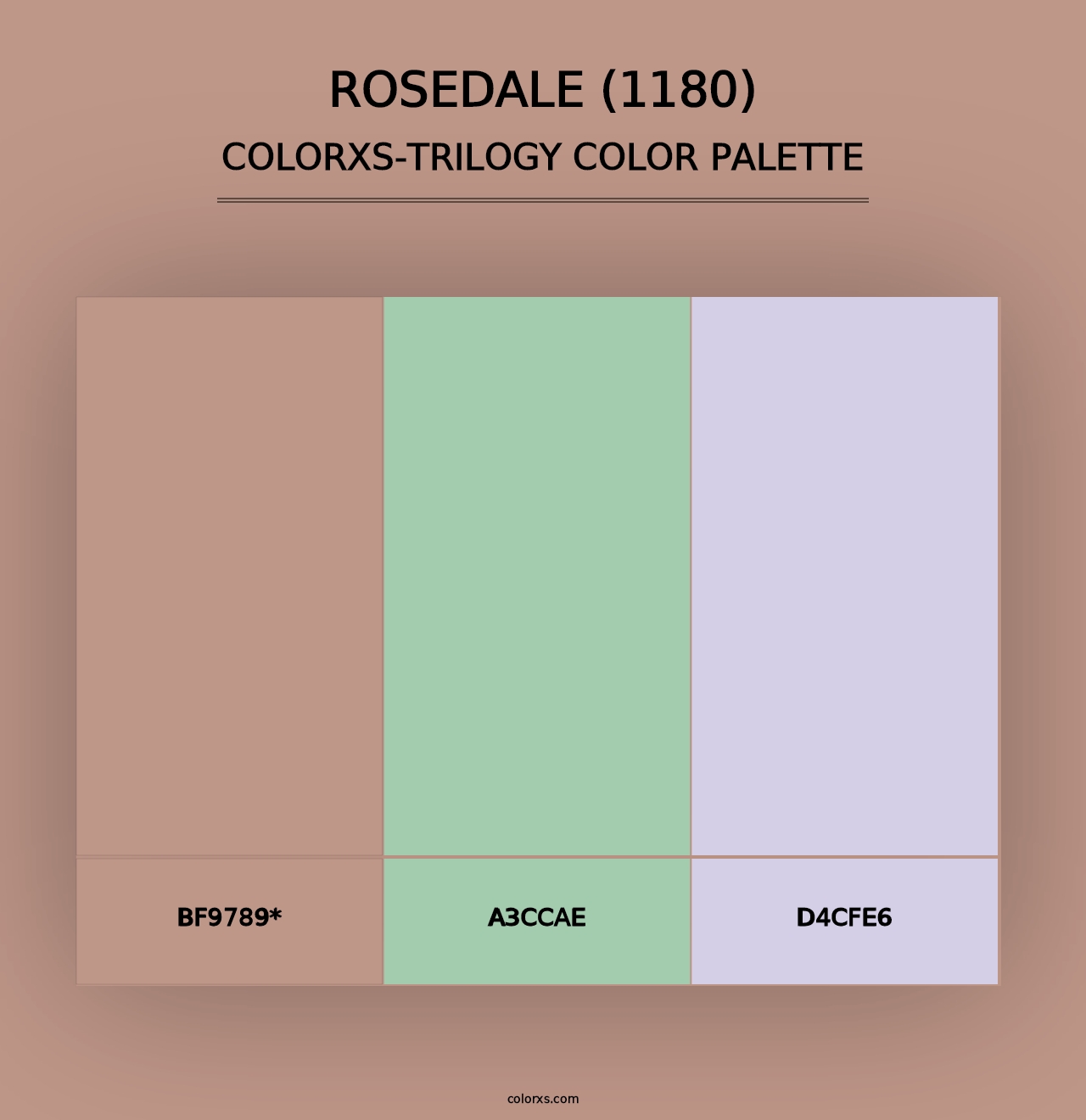 Rosedale (1180) - Colorxs Trilogy Palette