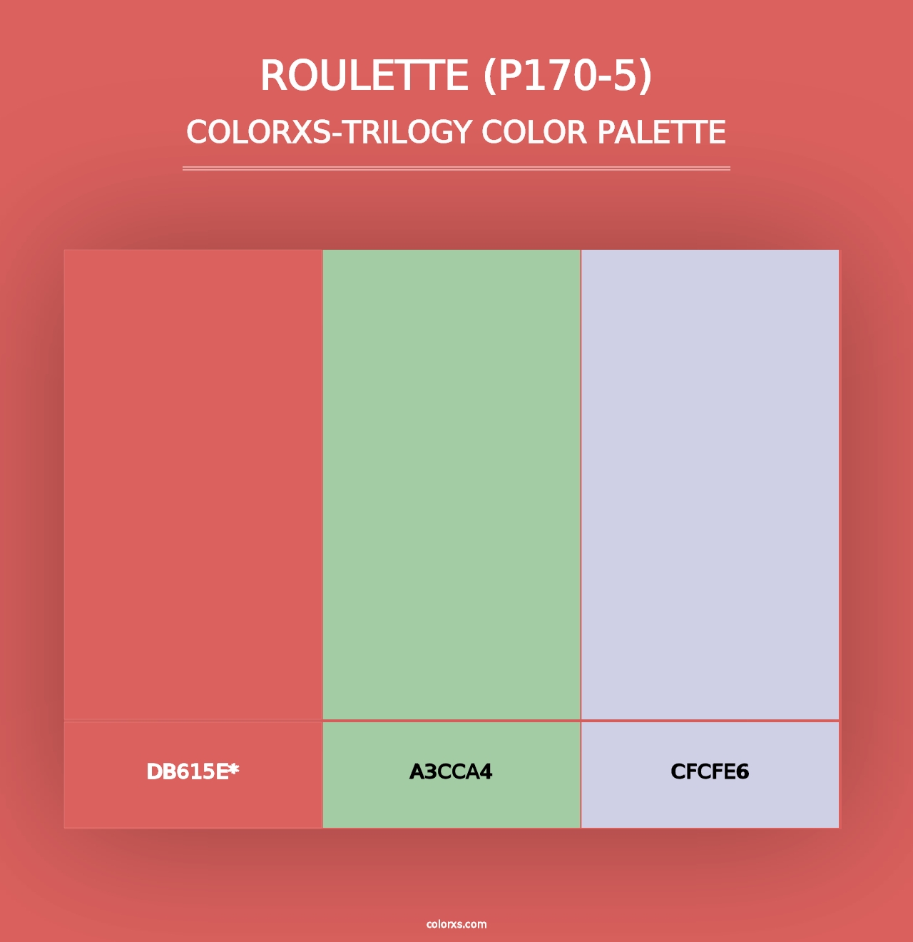 Roulette (P170-5) - Colorxs Trilogy Palette