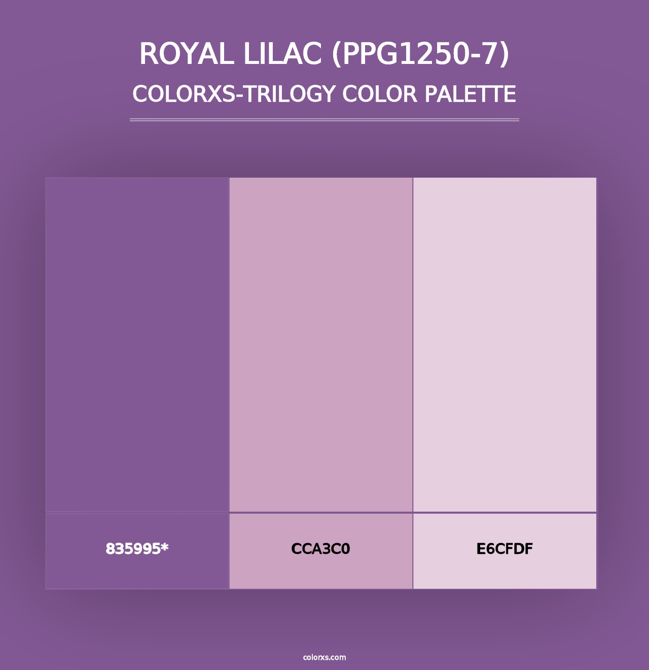 Royal Lilac (PPG1250-7) - Colorxs Trilogy Palette