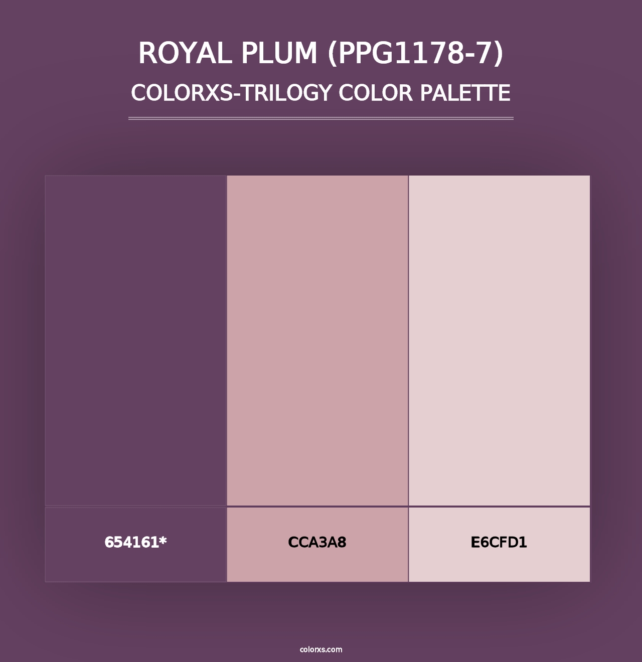 Royal Plum (PPG1178-7) - Colorxs Trilogy Palette