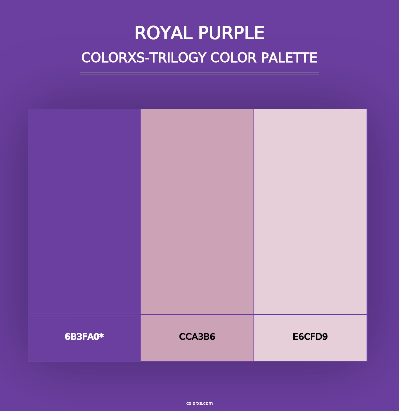 Royal purple - Colorxs Trilogy Palette