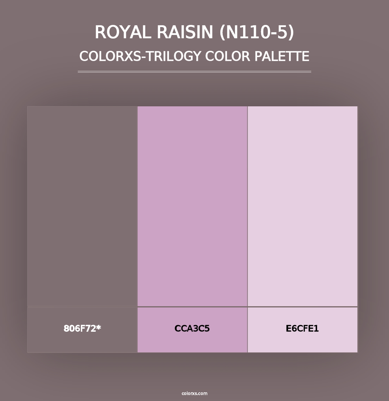 Royal Raisin (N110-5) - Colorxs Trilogy Palette