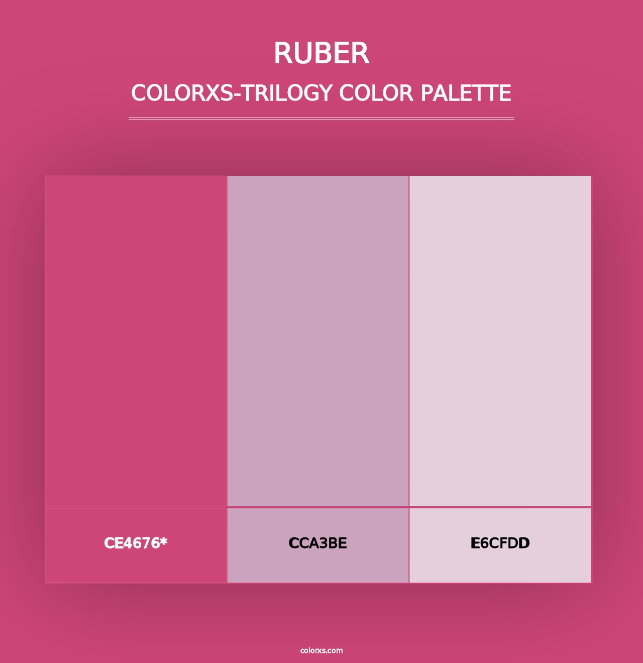 Ruber - Colorxs Trilogy Palette